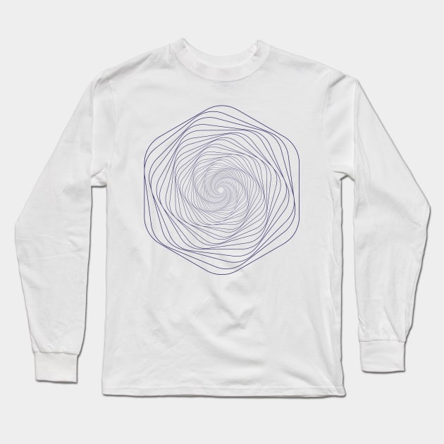 Geometric lineart minimal Long Sleeve T-Shirt by carolsalazar